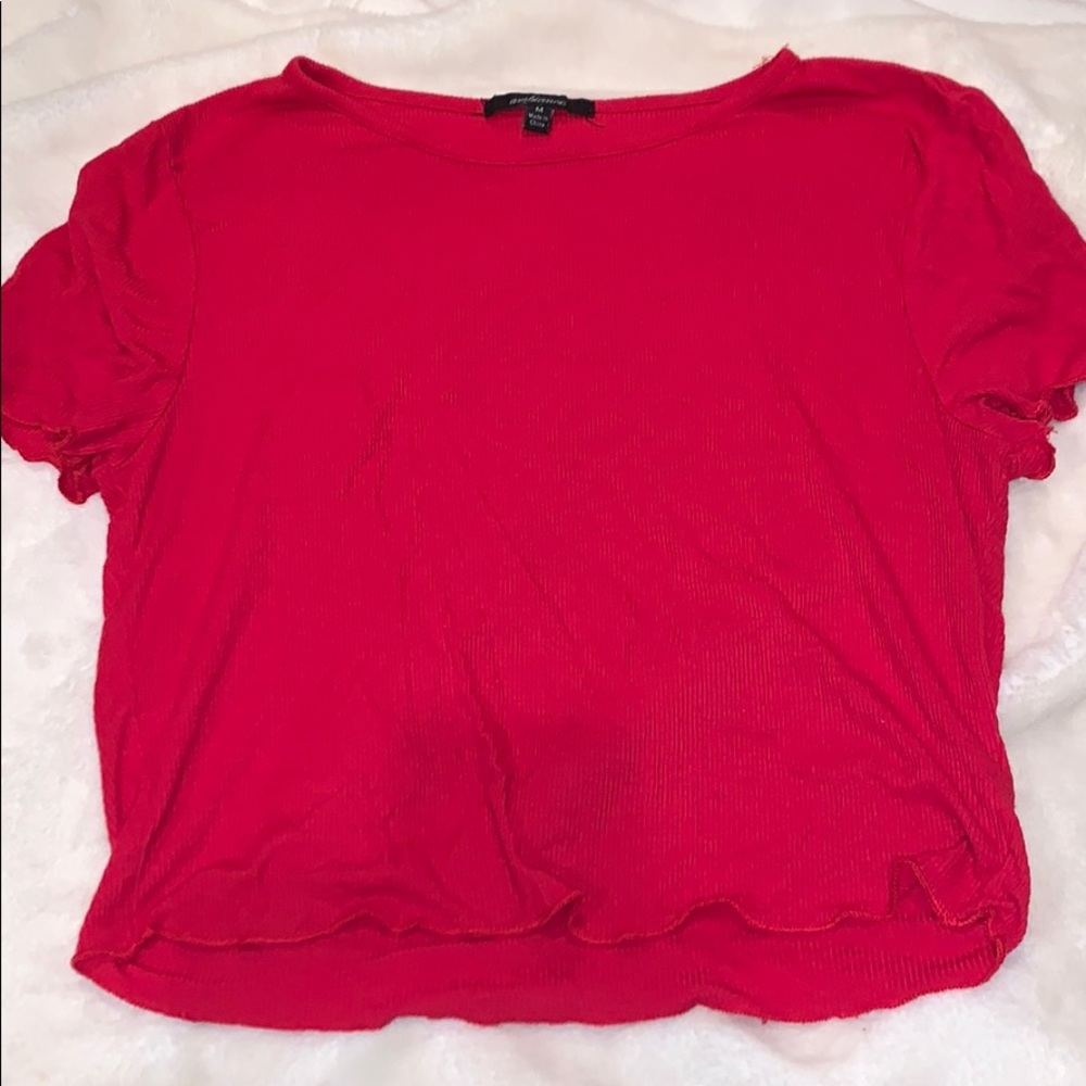 Red soft tee - Picture 2 of 3